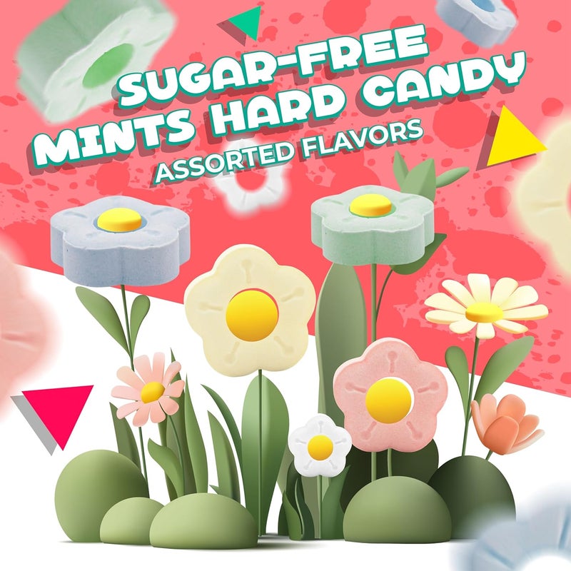 LAETAFOOD Sugar Free Flower After Dinner Mints - 1 Pound Bag of Individually Wrapped Hard Candy - Image 3
